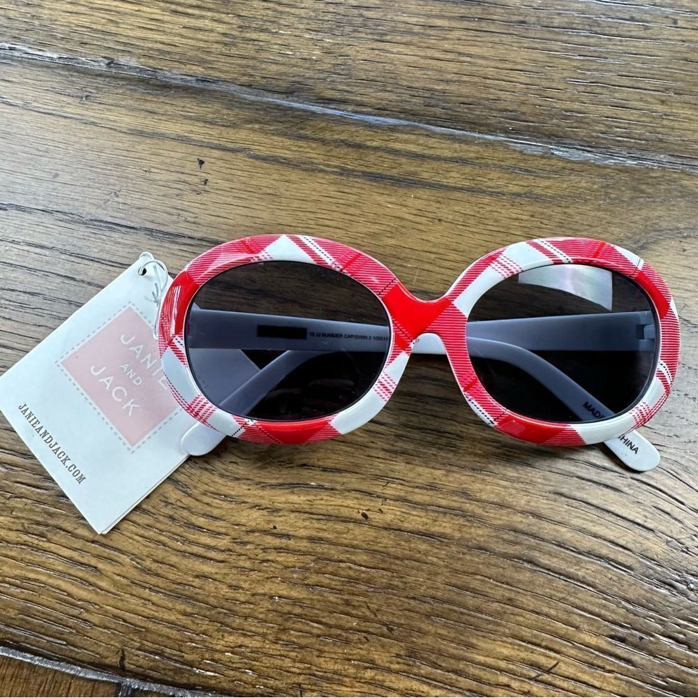 Janie and Jack Red White Sunglasses NWT